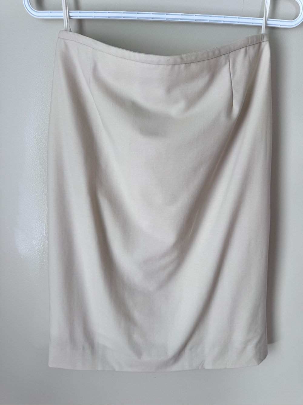 Vintage Armani Collezioni Soft Cream Pencil Skirt